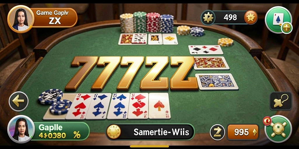 Screenshot gameplay Gaple yang menarik dan mengasyikkan.