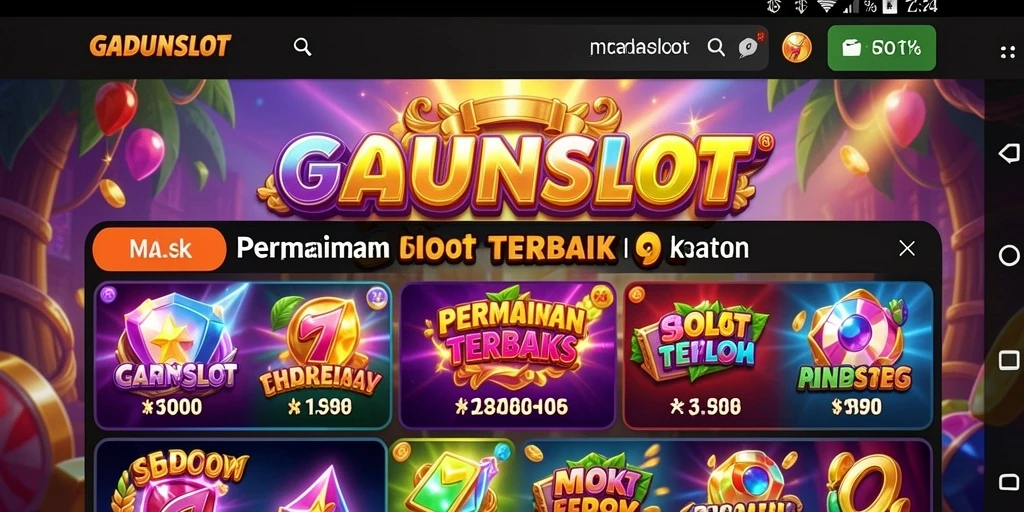 Screenshot GADUNSLOT menampilkan aksi seru gameplay Slot yang mengesankan.