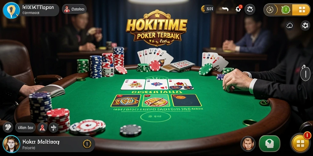 Gambaran gameplay Poker yang menarik di HOKITIME.