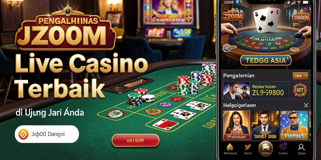 Tampilan menarik dari gameplay Live Casino di J200M.
