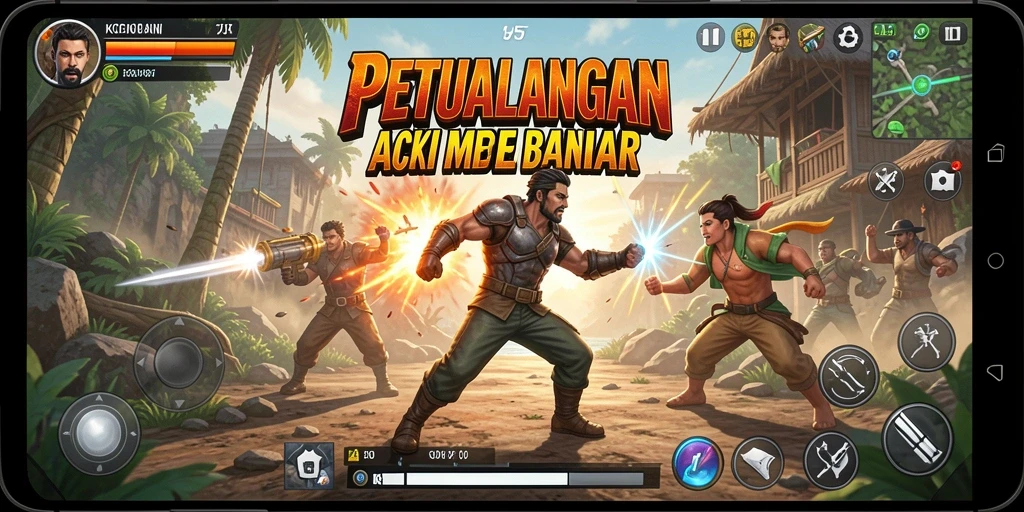 Tangkapan layar yang menampilkan aksi seru dalam KO857.