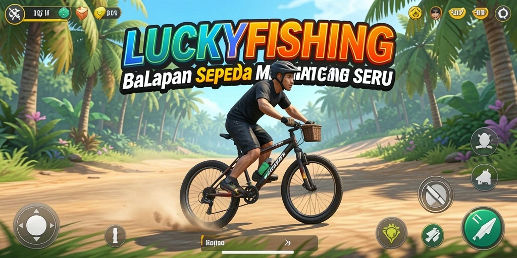 Menampilkan aksi balap motor yang seru di LUCKYFISHING.