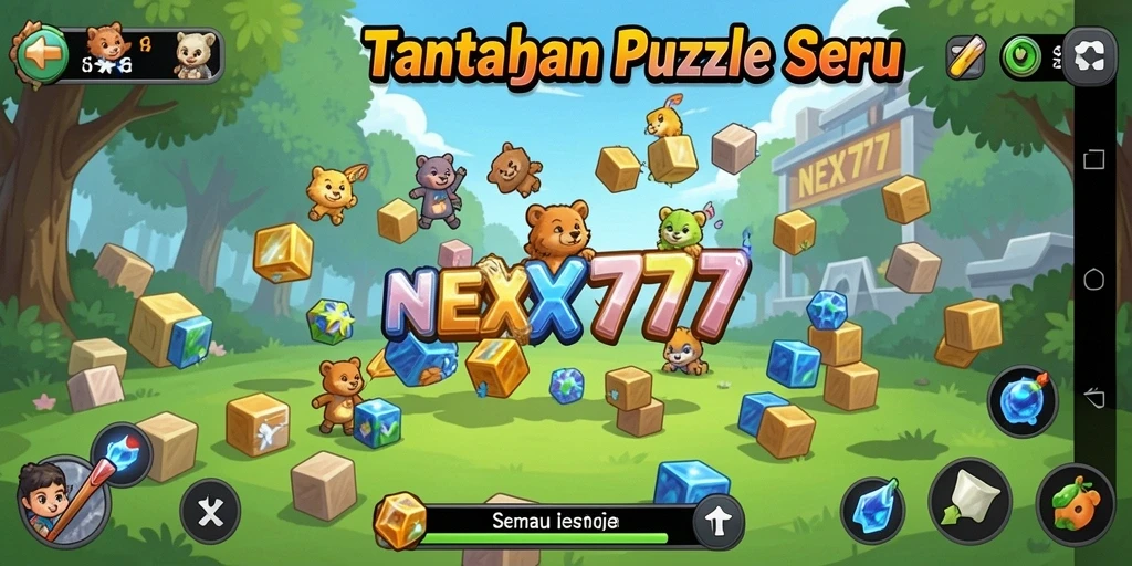 Tampilan menarik dari gameplay Puzzle NEX777 yang menantang.