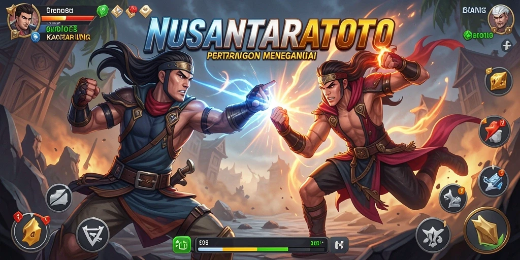 Tampilan aksi pertarungan seru di NUSANTARATOTO.