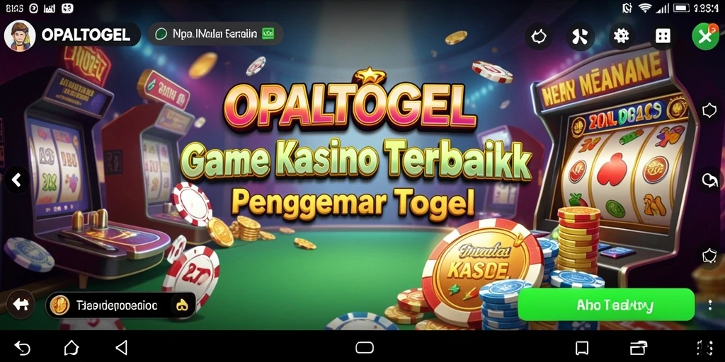 Screenshot gameplay OPALTOGEL menampilkan keseruan permainan Kasino yang memikat.